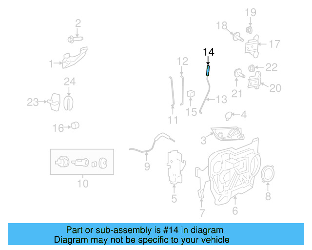 Lock Knob 7B0-837-187 - View 2