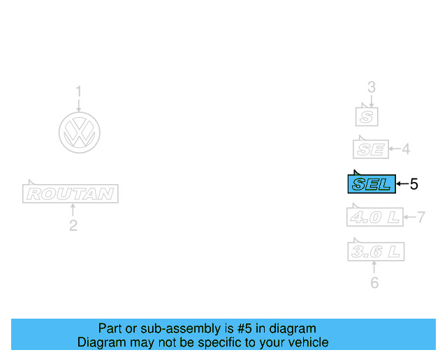 Nameplate 7B0-853-675-C - View 5