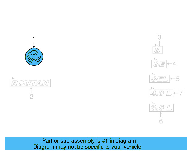 Nameplate 7B0-853-675-A - View 6