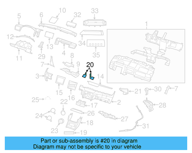 Mount Bracket 7B0-863-258 - View 2