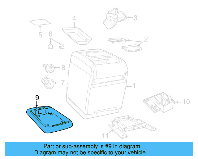 Tray 7B0-863-284-A-HL5 - View 2
