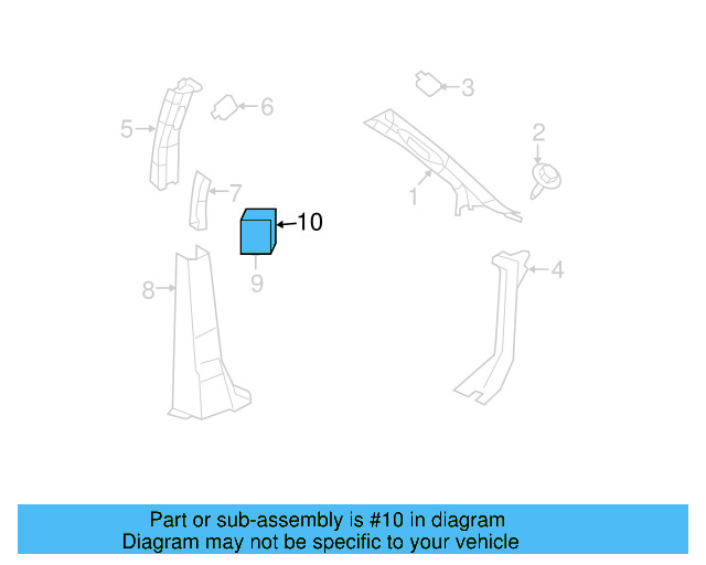 Switch Bezel 7B0-959-723-A-ES3 - View 5