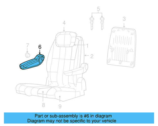 Armrest 7B0-881-082-B-XT1 - View 2