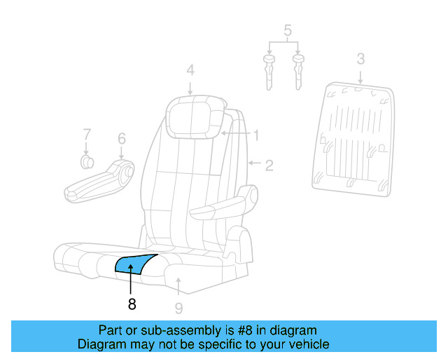 Cushion Cover 7B0-883-405-B-DE5 - View 4