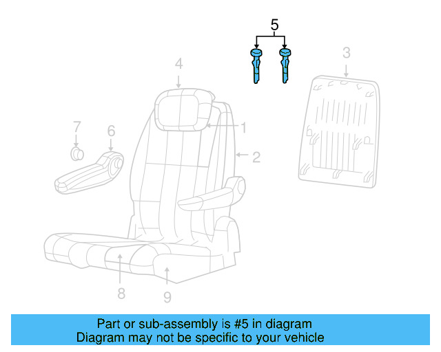 Headrest Guide 7B0-881-920-A-DE5
