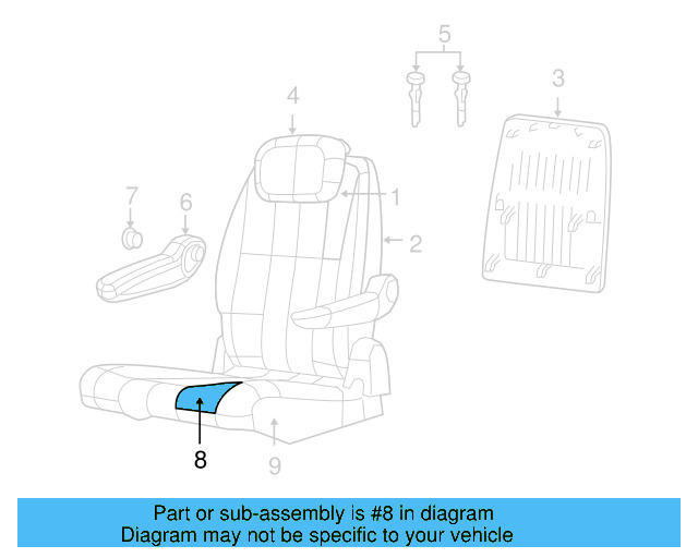 Cushion Cover 7B0-883-405-G-DE5 - View 4