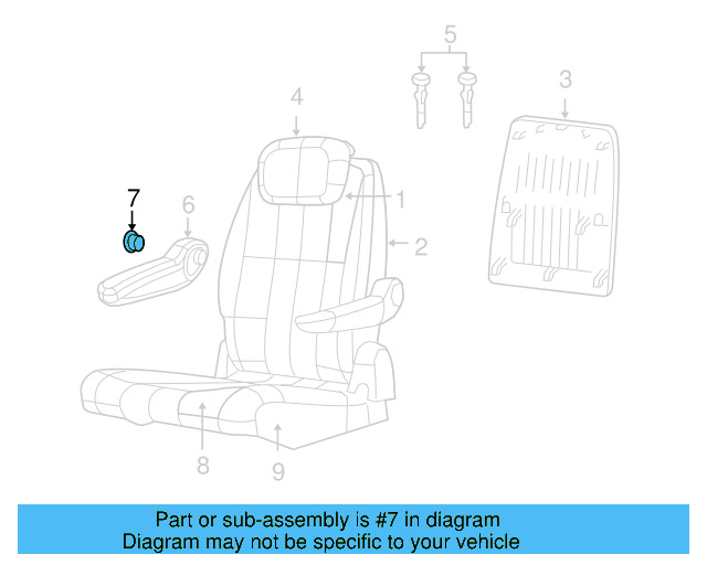 Armrest Plug 7B0-883-867-DE5