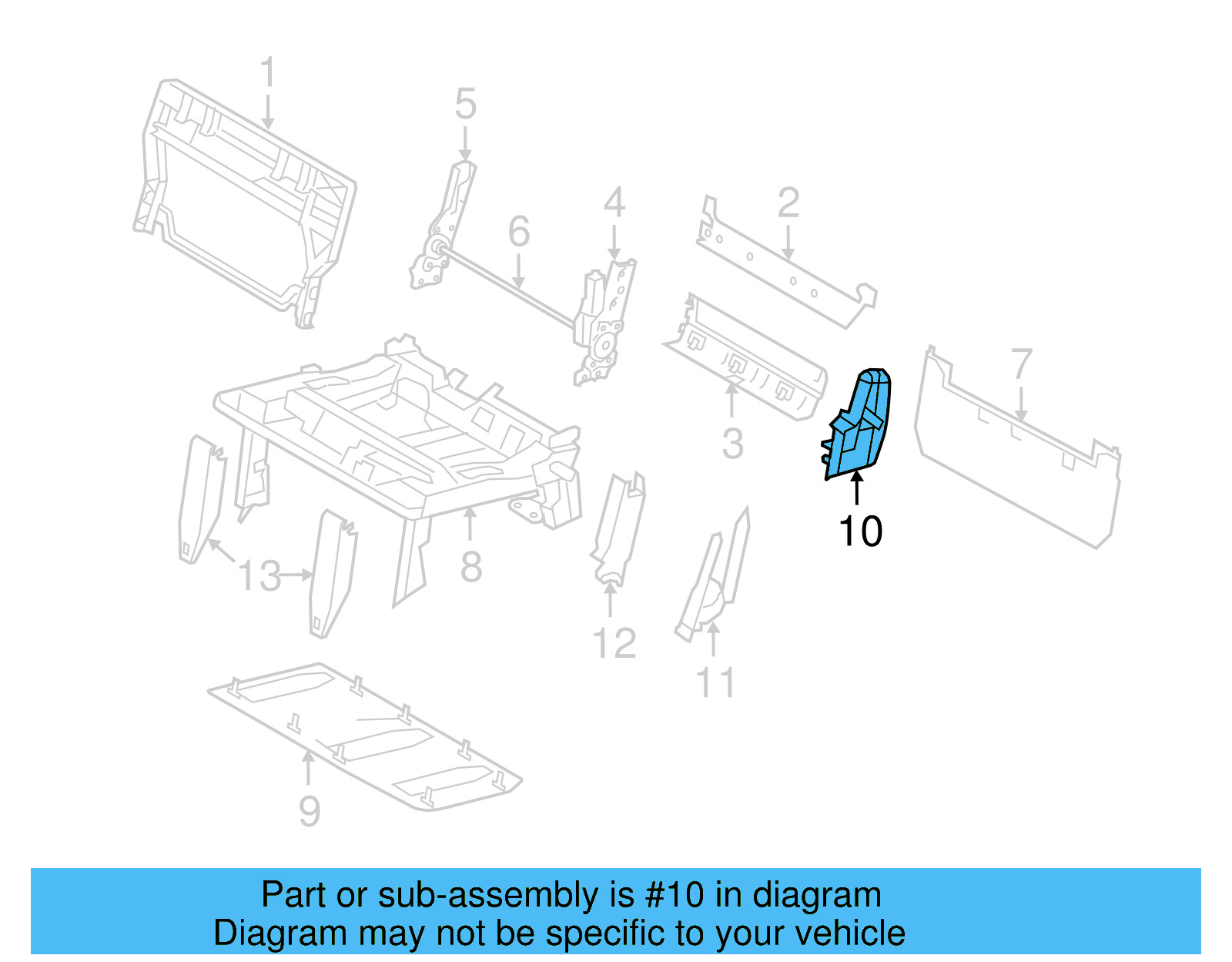 Outer Cover 7B0-885-328-A-HL5 - View 3