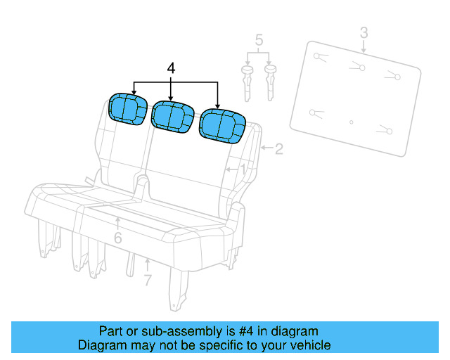 Headrest 7B0-885-902-B-DE5