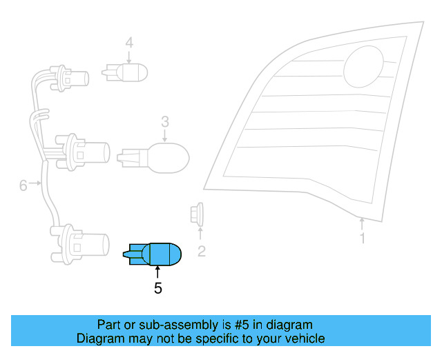 Marker Lamp Bulb 7B0-945-102 - View 2