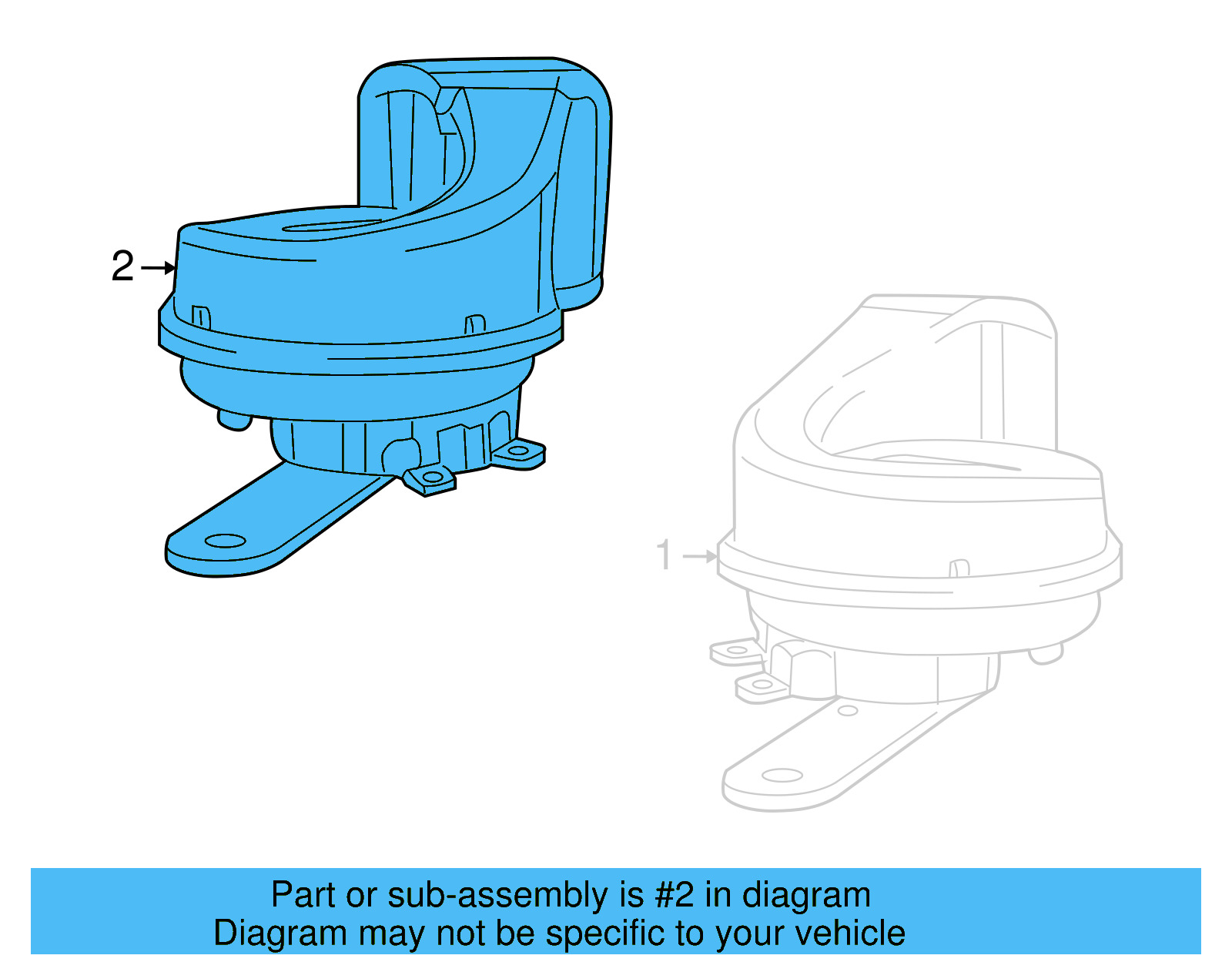 High Note Horn 7B0-951-223-B - View 7