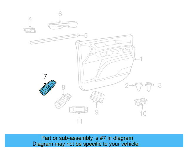 Window Switch 7B0-959-855-B - View 3