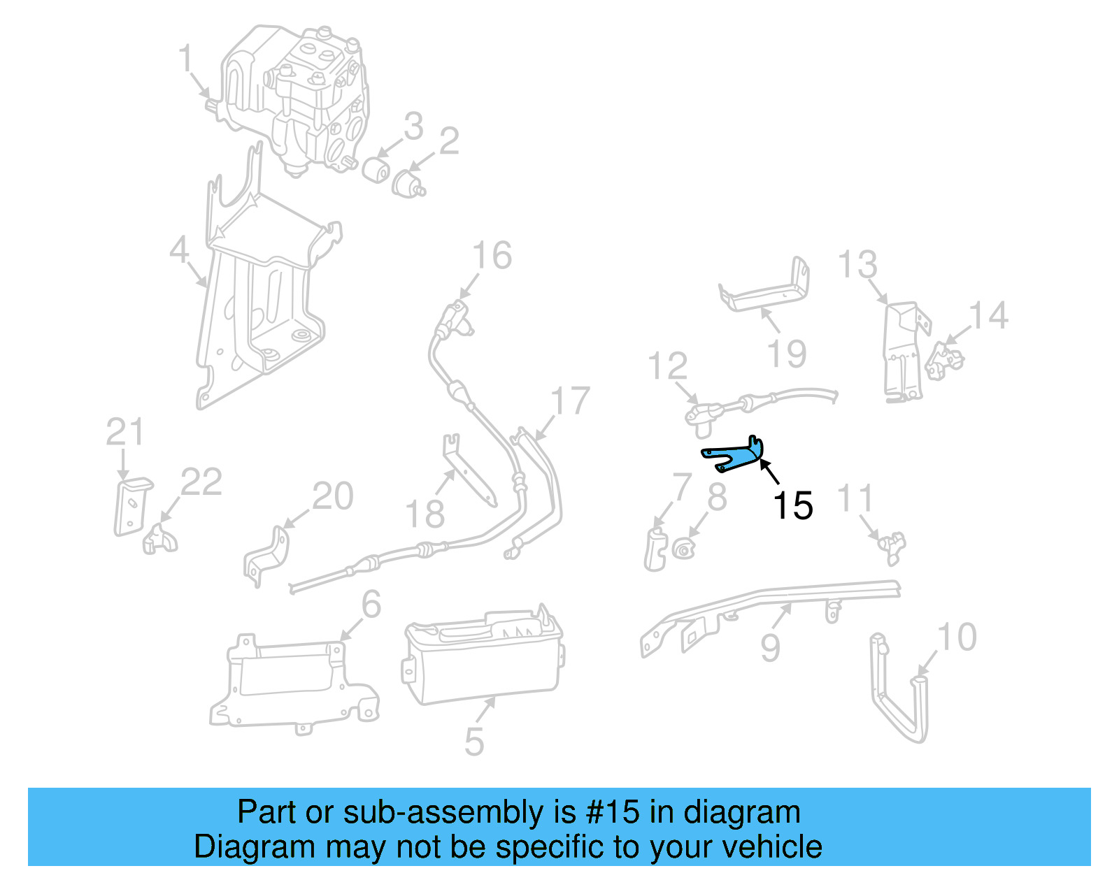 Front Sensor Bracket 7D0-971-852-D - View 2
