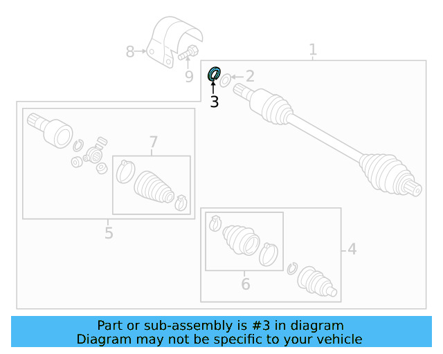 Axle Assembly Lock Ring 7E0-407-297 - View 25