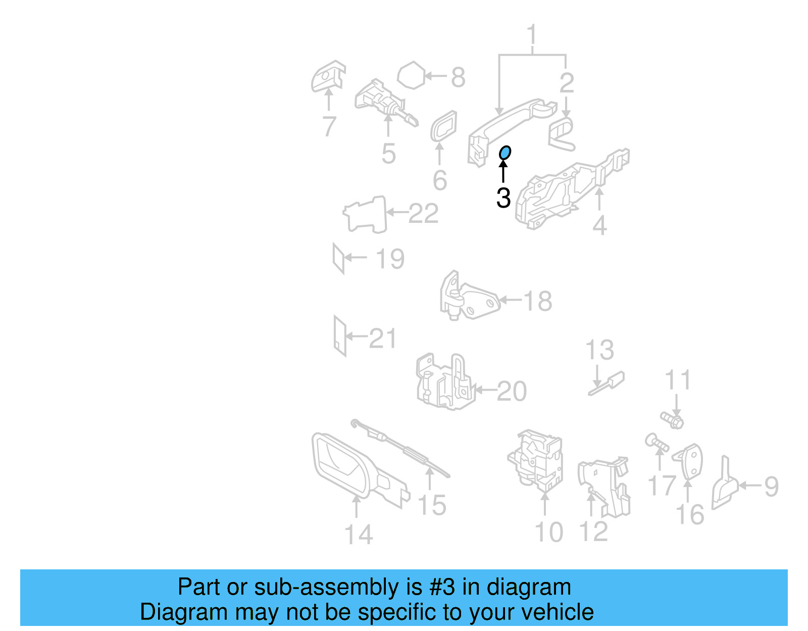 Handle, Outside Seal 7H0-820-898 - View 18