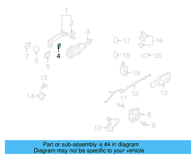 Handle, Outside Seal 7H0-820-898 - View 27