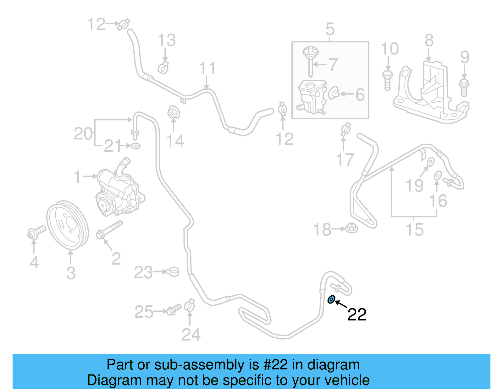 Pressure Hose O 7L0-422-999 - View 6