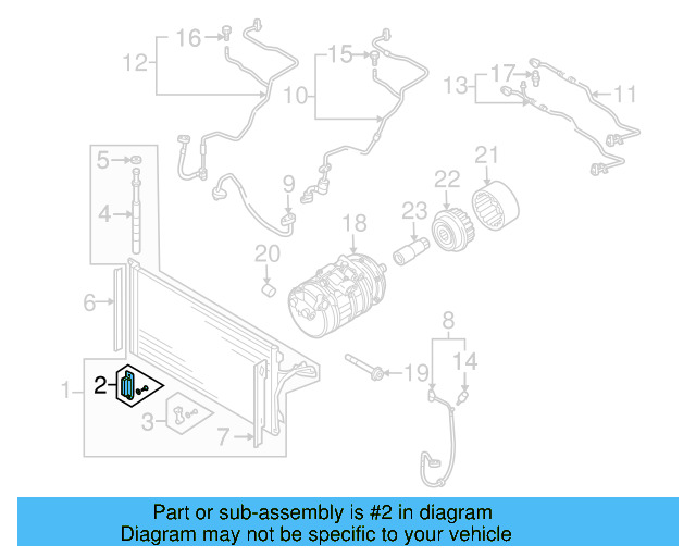 Condenser Bracket 7L0-498-871 - View 18