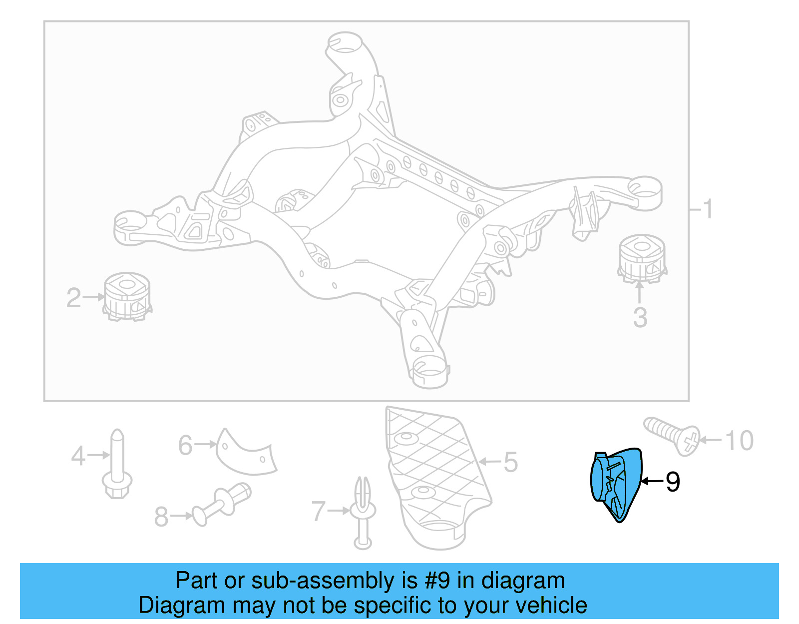 Rear Shield 7L0-616-102-A - View 3