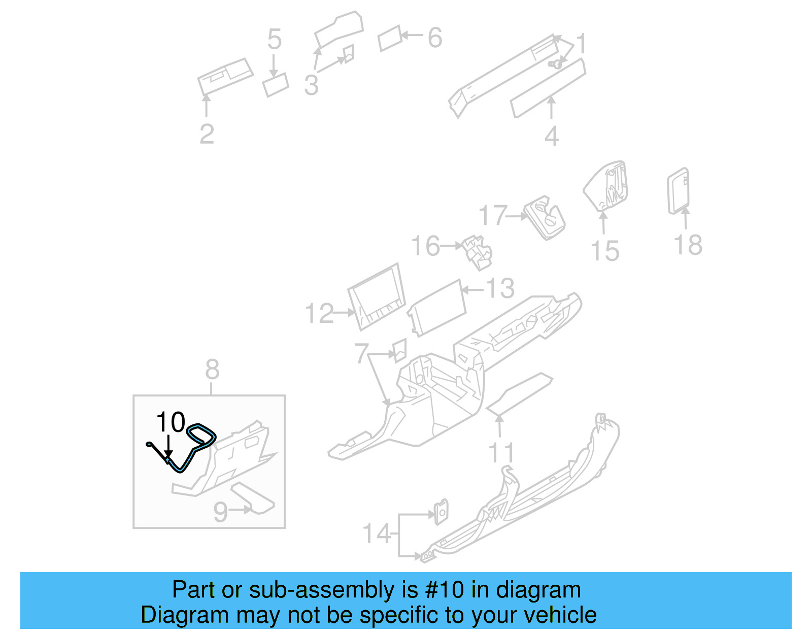 Parking Brake Cable 7L0-721-556-B - View 4