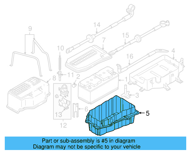 Battery Box 7L0-801-283-E - View 3