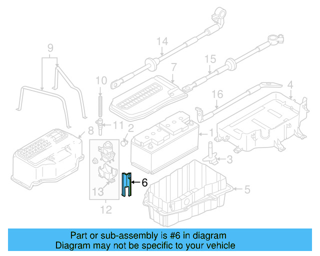 Battery Box Bracket 7L0-801-387-D