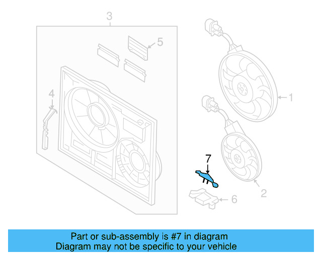 Retaining Bracket Retainer Clip 7L0-805-496-A - View 5