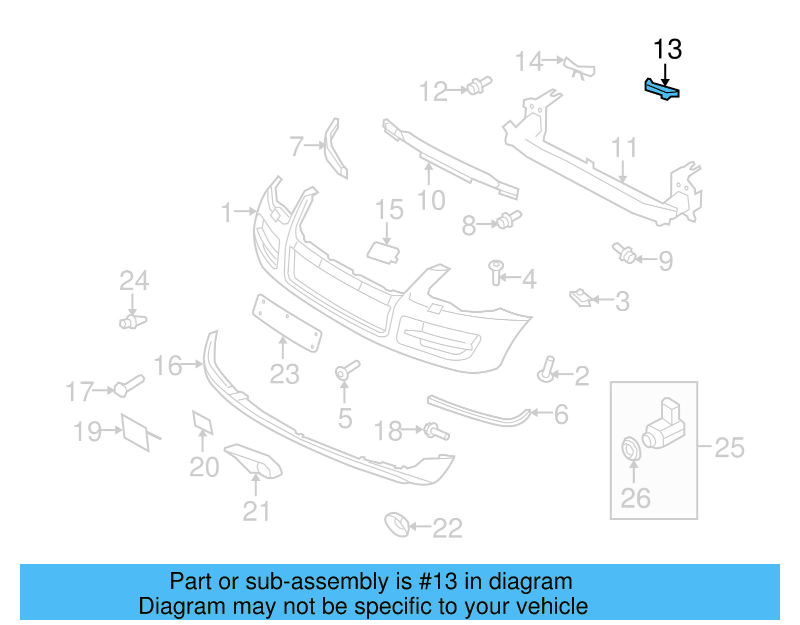 Retaining Bracket 7L0-805-517 - View 11