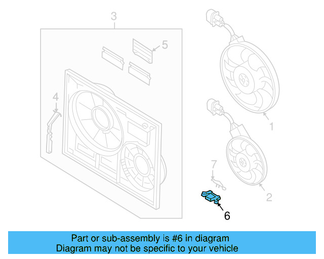 Retaining Bracket 7L0-805-517 - View 12