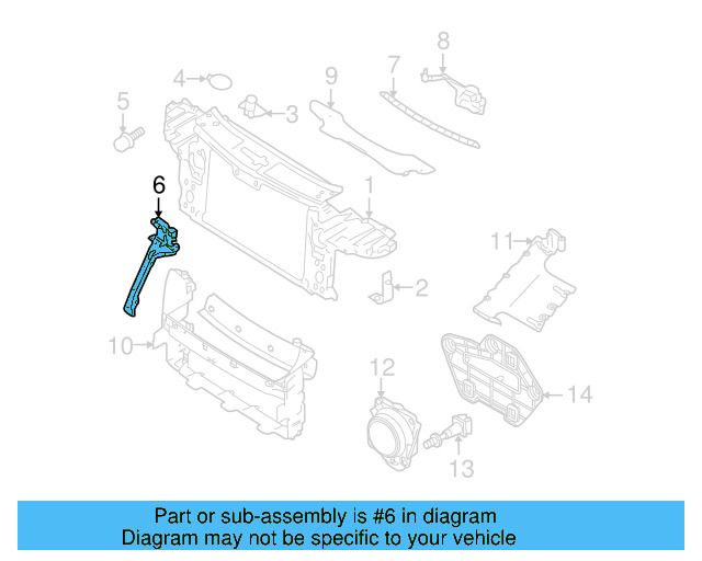 Center Support 7L0-805-799-D - View 2