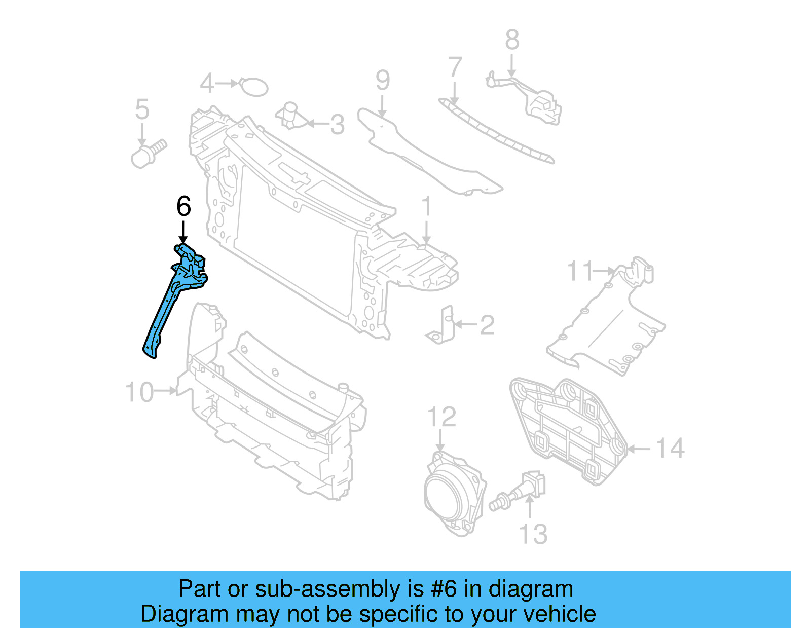 Center Support 7L0-805-799-D - View 3