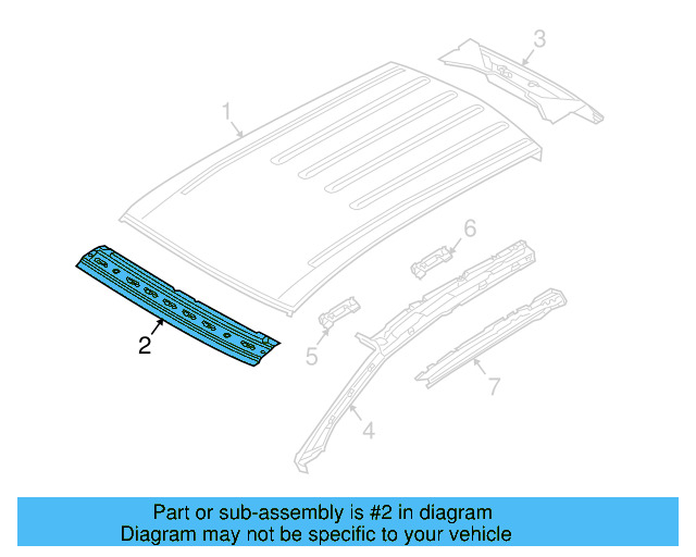 Header Panel 7L0-817-122-F - View 2