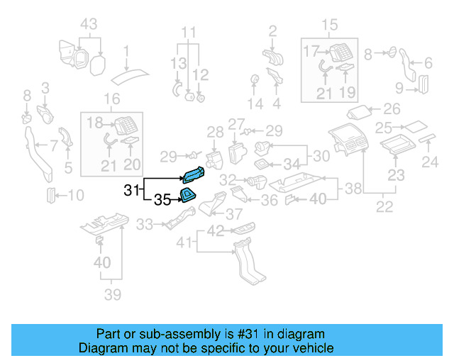 Lower Duct 7L0-819-347-A - View 2