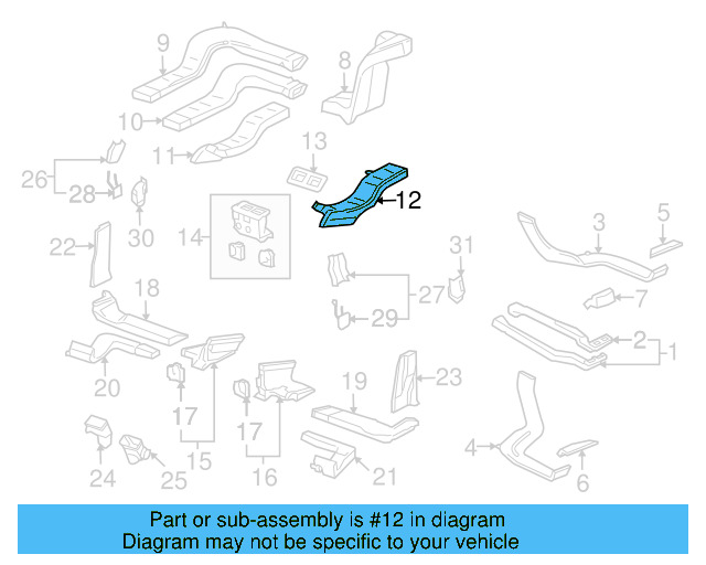 Supply Duct 7L0-820-699-A - View 8