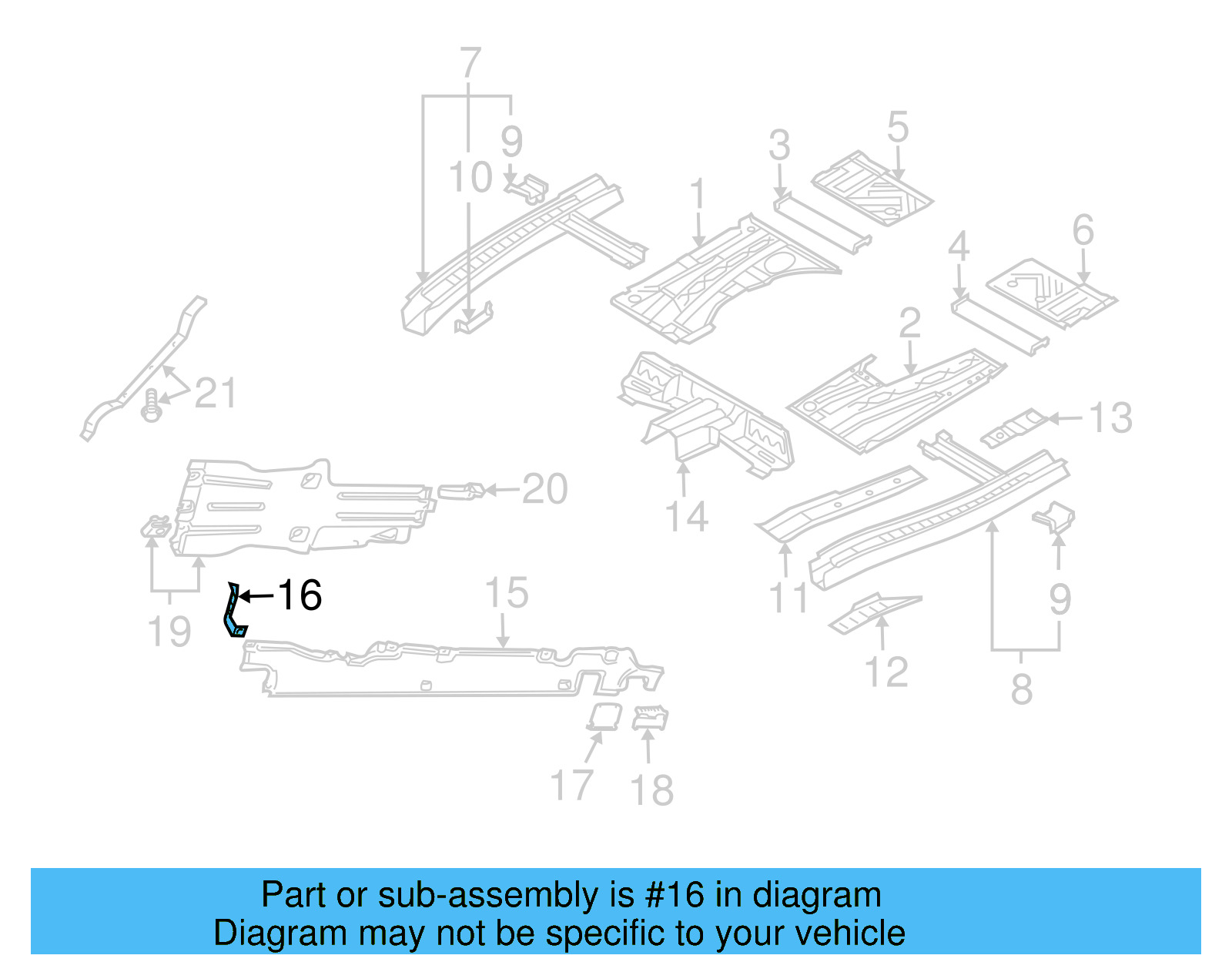 Side Shield Bracket 7L0-825-241-A - View 2