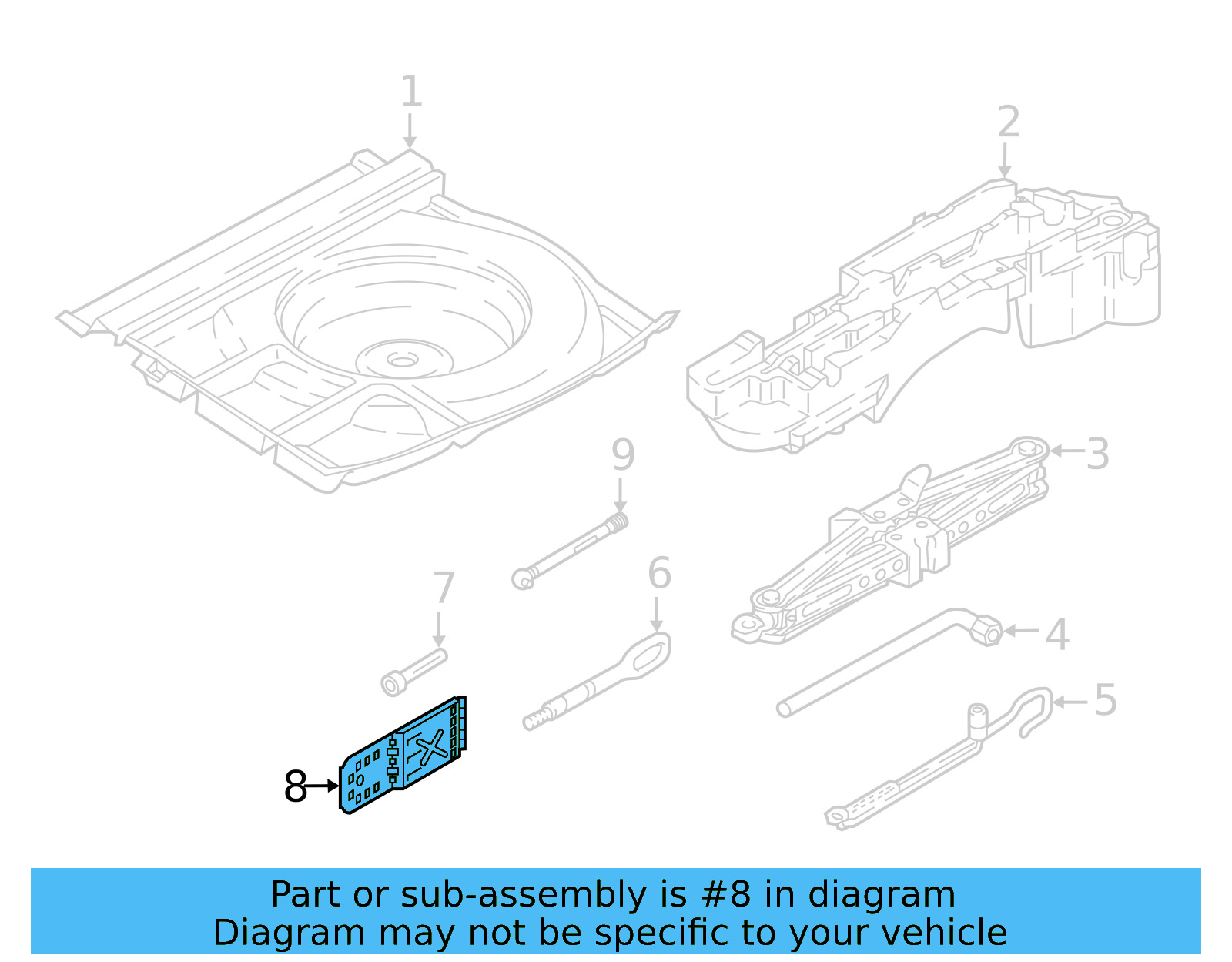 Wheel Stop 7L0-860-321-A - View 6