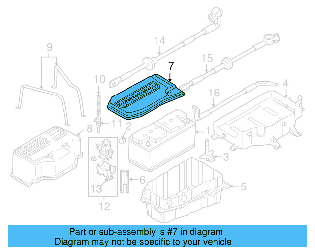 Battery Cover 7L0-864-643-B