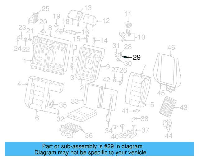 Retaining Bracket Pin 7L0-885-145 - View 2