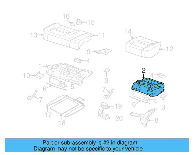 Cushion Frame 7L0-885-305-N - View 7