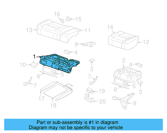 Cushion Frame 7L0-885-306-AJ - View 7