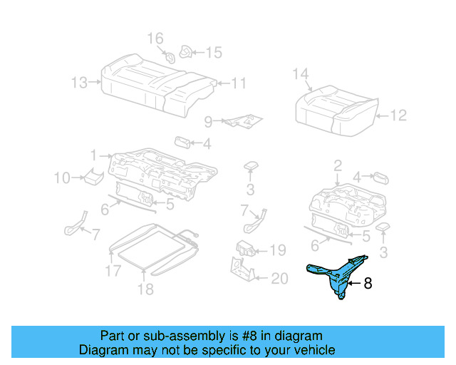 Retainer Plate 7L0-885-342-F - View 2