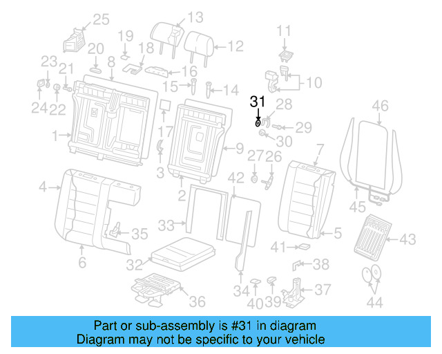 Retaining Bracket Lock Washer 7L0-887-505 - View 2