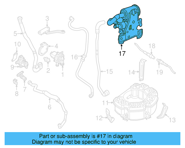 Evaporative Emissions System Leak Detection Pump 7L0-906-243-A - View 22
