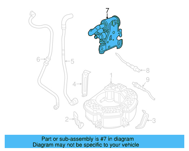 Evaporative Emissions System Leak Detection Pump 7L0-906-243-A - View 50