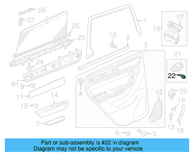 Glove Box Lamp 7L0-947-415 - View 81
