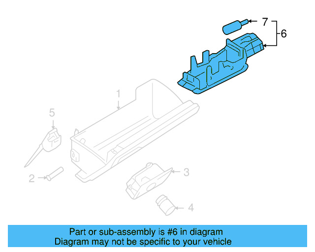 Glove Box Lamp 7L0-947-415 - View 61