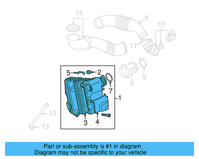 Air Cleaner Assembly 7L6-129-607-AH