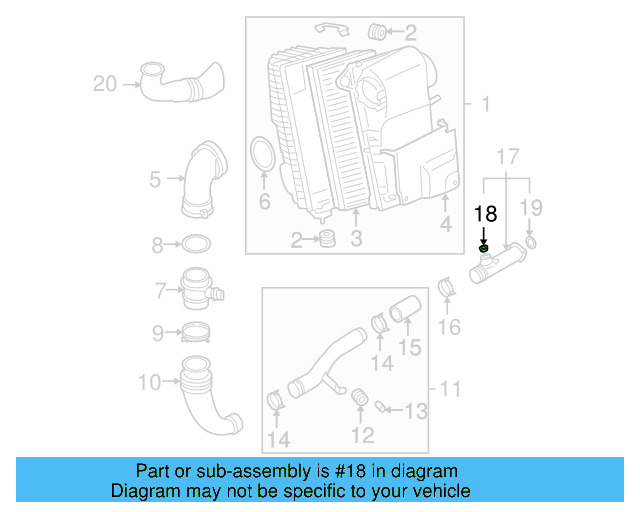 Intake Tube Grommet 7L6-129-834 - View 4