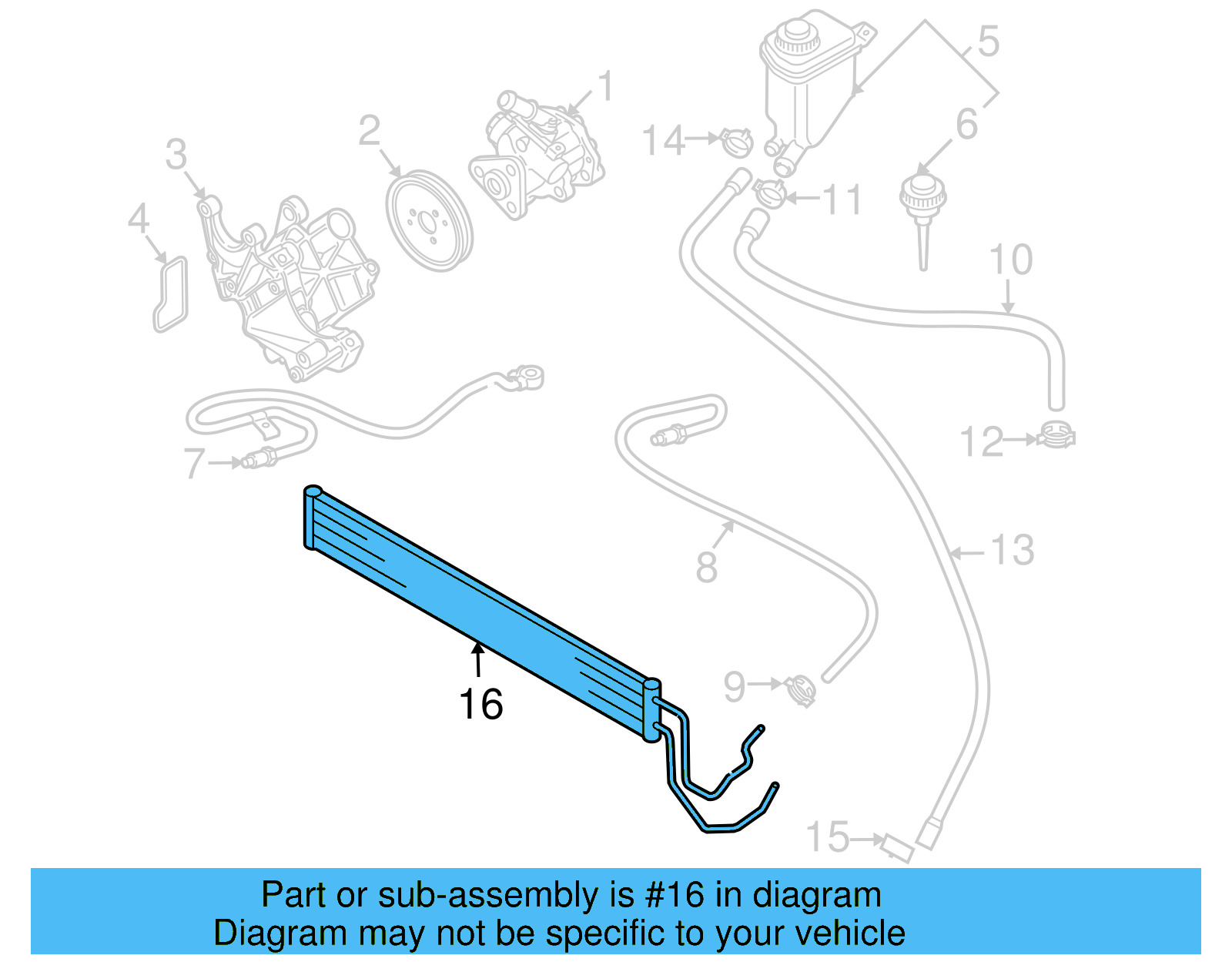 Power Steering Cooler 7L6-422-885-F - View 5