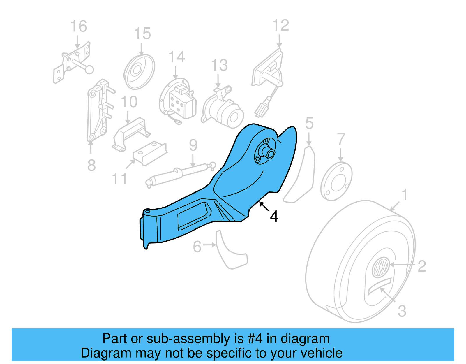 Spare Carrier 7L6-601-203-H-A7W - View 5
